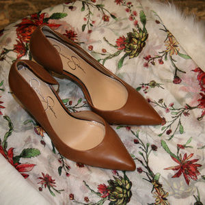 Jessica Simpson Tan Paryn d'Orsay Pump